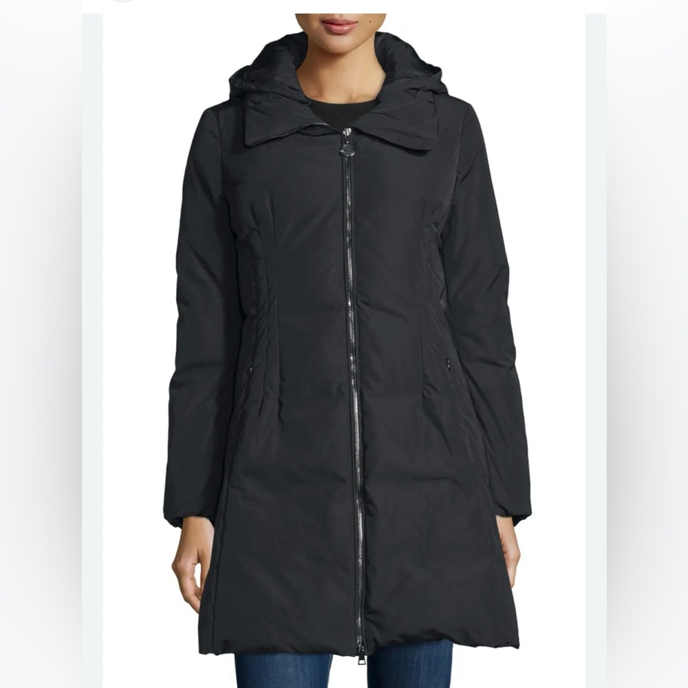 Moncler Renne Giubbutto Renne Feather Down Long Jacket Black Coat 1